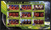 Malawi 2010 Space Shuttle Missions #05 perf sheetlet containing 9 values fine cto used