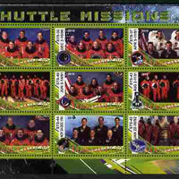 Malawi 2010 Space Shuttle Missions #05 perf sheetlet containing 9 values unmounted mint