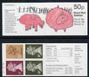 Great Britain 1988 London Zoo #1 (Child's Drawing of Pigs) 50p booklet complete with cyl numbers, SG FB47
