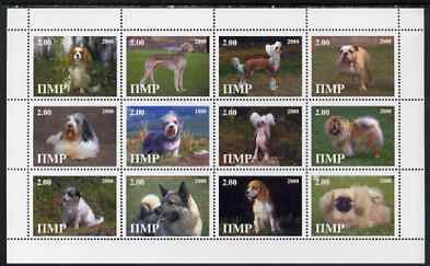 Dnister Moldavian Republic (NMP) 2000 Dogs perf sheetlet containing set of 12 values unmounted mint