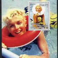 Congo 2002 Marilyn Monroe #01 perf m/sheet unmounted mint