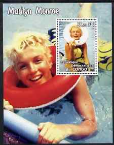 Congo 2002 Marilyn Monroe #01 perf m/sheet unmounted mint