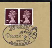 Postmark - Great Britain 1981 cover for British Butterfly Conservation Soc with illustrated (Peacock) cancel