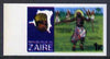 Zaire 1979 River Expedition 1k Ntore Dancer imperf proof with black printing doubled (as SG 952) unmounted mint
