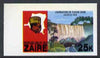 Zaire 1979 River Expedition 25k Inzia Falls imperf proof with black printing doubled (as SG 958) unmounted mint