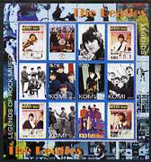 Komi Republic 2004 The Beatles perf sheetlet containing set of 12 values unmounted mint