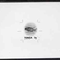 Tonga 1993-95 Red Squirrelfish 3s (from Marine Life def set) B&W photographic proof, scarce thus, as SG 1219