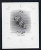 Tonga 1984-85 Textile or Cloth of Gold Cone Shell 15s (from self adhesive Marine Life def set) B&W photographic proof, scarce thus, as SG 873