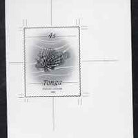 Tonga 1988-92 Lionfish 4s (from redrawn Marine Life def set) B&W photographic proof, scarce thus, as SG 1001