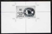 Tonga 1992 Reef fish 80s (from Christmas set) B&W photographic proof, scarce thus, as SG 1196