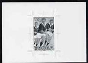 Tonga 1995 Rugby World Cup Championship 2p (Player Making Pass) B&W photographic proof, scarce thus, as SG MS 1296c