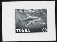 Tonga 1994 Tiger Shark 60s (from Game Fishing set) B&W photographic proof, scarce thus, as SG 1267