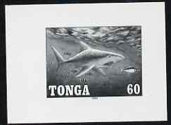 Tonga 1994 Tiger Shark 60s (from Game Fishing set) B&W photographic proof, scarce thus, as SG 1267
