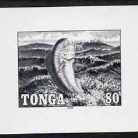 Tonga 1994 Dolphin Fish 80s (from Game Fishing set) B&W photographic proof, scarce thus, as SG 1268