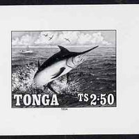 Tonga 1994 Blue Marlin 2p50 (from Game Fishing set) B&W photographic proof, scarce thus, as SG 1270