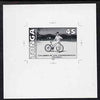 Tonga 1994 Polynesian Girl with Bicycle 45s (from 25th Anniversary set) B&W photographic proof, scarce thus, as SG 1291