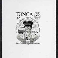 Tonga 1994 Policewoman 45s (from Women's Association set) B&W photographic proof, scarce thus, as SG 1275