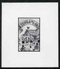 Tonga 1993 Band Playing Carol 1p50 (from Christmas set) B&W photographic proof, scarce thus, as SG 1252