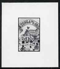 Tonga 1993 Band Playing Carol 1p50 (from Christmas set) B&W photographic proof, scarce thus, as SG 1252
