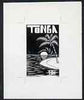 Tonga 1993 Land of Sun, Sea & Sand 10s (from Children's Painting Competition set) B&W photographic proof, scarce thus, as SG 1254