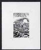 Tonga 1993 Traditional Transport (Raft) 80s (from Children's Painting Competition set) B&W photographic proof, scarce thus, as SG 1262