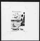 Tonga 1993 Communications in South Pacific 10s (from Children's Painting Competition set) B&W photographic proof, scarce thus, as SG 1259