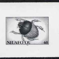 Tonga - Niuafo'ou 1994 Scarabaeidea 60s (from Beetles set) B&W photographic proof, scarce thus, as SG 204