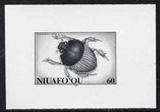 Tonga - Niuafo'ou 1994 Scarabaeidea 60s (from Beetles set) B&W photographic proof, scarce thus, as SG 204