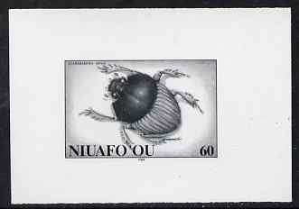 Tonga - Niuafo'ou 1994 Scarabaeidea 60s (from Beetles set) B&W photographic proof, scarce thus, as SG 204