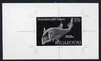 Tonga - Niuafo'ou 1989 Viperfish 57s (from Fishes of the Deep set) B&W photographic proof, scarce thus, as SG 115