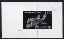 Tonga - Niuafo'ou 1989 Viperfish 57s (from Fishes of the Deep set) B&W photographic proof, scarce thus, as SG 115