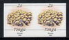 Tonga 1990-92 Porites Coral 2s (from reduced-size Marine Life set) imperf proof pair, rare thus, as SG1087 (1992 imprint date)