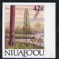 Tonga - Niuafo'ou 1989-93 Early Plant Life 42s (from Evolution of the Earth set) imperf marginal plate proof, scarce thus unmounted mint, as SG 124
