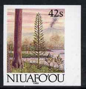 Tonga - Niuafo'ou 1989-93 Early Plant Life 42s (from Evolution of the Earth set) imperf marginal plate proof, scarce thus unmounted mint, as SG 124