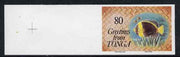 Tonga 1992 Reef fish 80s (from Christmas set) imperf marginal proof unmounted mint as SG 1198