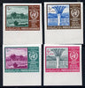 Afghanistan 1963 Meteorological Day imperf set of 4 values