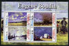 Somalia 2002 Eugene Boudin Paintings perf sheetlet containing 4 values, fine cto used