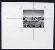 Tonga 1989 Short S-30 G Class Flying Boat 42s from Aviation in Tonga set B&W photographic proof, as SG 1055