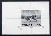 Tonga 1989 Chance Vought F4U 57s from Aviation in Tonga set B&W photographic proof, as SG 1056