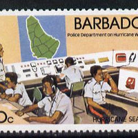 Barbados 1981 Hurricane Watch 60c with wmk sideways inverted unmounted mint SG 687Ei*
