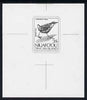 Tonga - Niuafo'ou 1983 Banded Rail 5s (from Birds set) B&W photographic Proof as SG 30