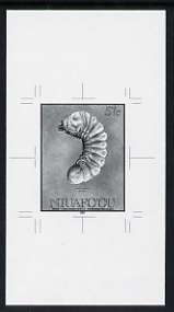 Tonga - Niuafo'ou 1991 Beetle Grub 57s (from Longhorned Beetle set) B&W photographic Proof similar to issued 42s value SG 157