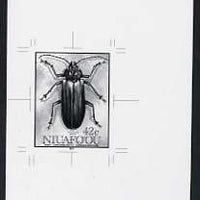Tonga - Niuafo'ou 1991 Adult Beetle 42s (from Longhorned Beetle set) B&W photographic Proof similar to issued 57s value SG 158