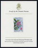 St Vincent 1985 Orchids $1 imperf proof mounted on Format International proof card