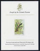 St Vincent 1985 Orchids 45c imperf proof mounted on Format International proof card