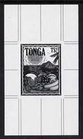 Tonga 1991 Pile of Fruit 2p (from Heilala Week set) B&W photographic proof, scarce thus, as SG 1132