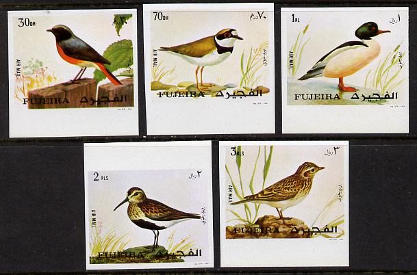 Fujeira 1972 European Birds imperf set of 5 unmounted mint (Mi 1356-60B)