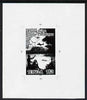 Tonga 1985 Christmas - Flying Home 3p B&W photographic Proof, as SG 1062