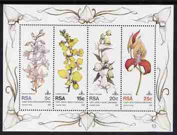 South Africa 1981 Tenth World Orchid Cofenrence m/sheet unmounted mint, SG MS 502