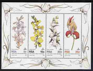 South Africa 1981 Tenth World Orchid Cofenrence m/sheet unmounted mint, SG MS 502